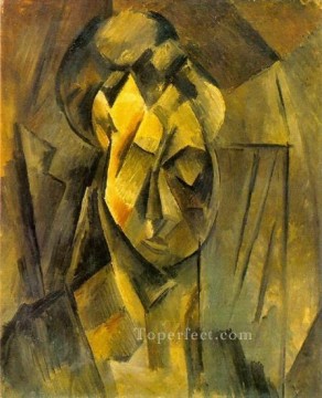 Pablo Picasso Painting - Cabeza Mujer Fernande 1909 cubista Pablo Picasso